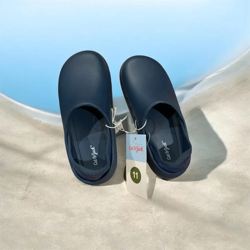 Buy one get one 50% off Cat & Jack Navy Blue Slip-On Toddler Shoes
